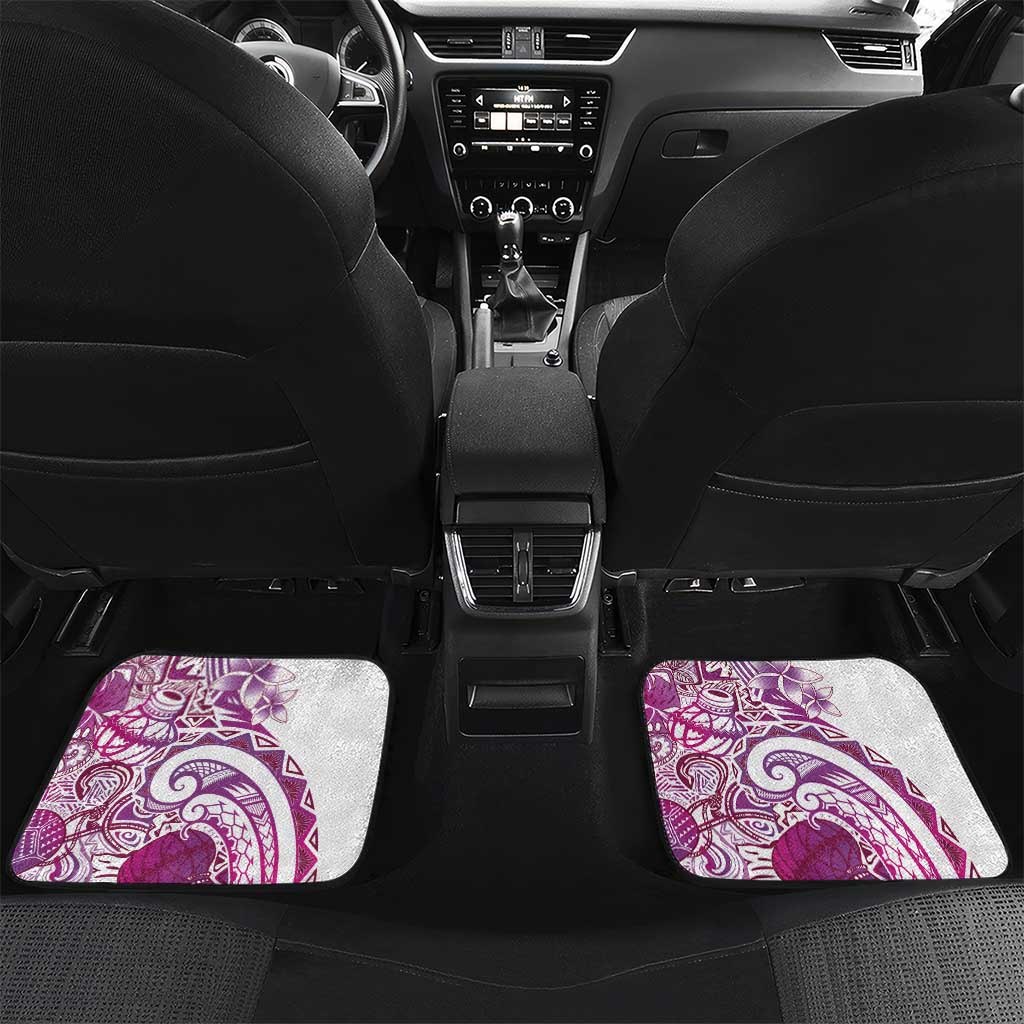 Aloha Hawaii Tapa Car Mats Vibrant Fuchsia Hawaiian Ipu - Polynesian Pride