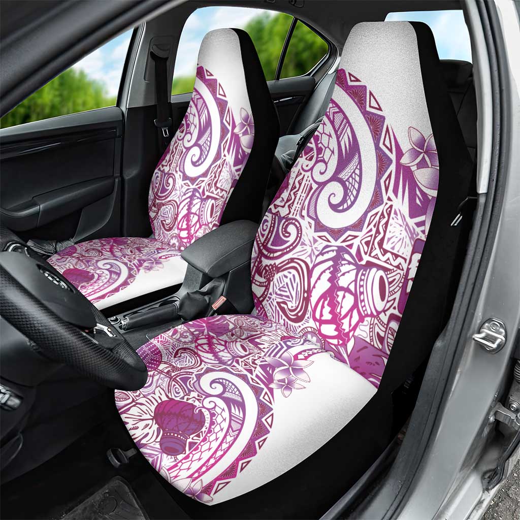 Aloha Hawaii Tapa Car Seat Cover Vibrant Fuchsia Hawaiian Ipu - Polynesian Pride