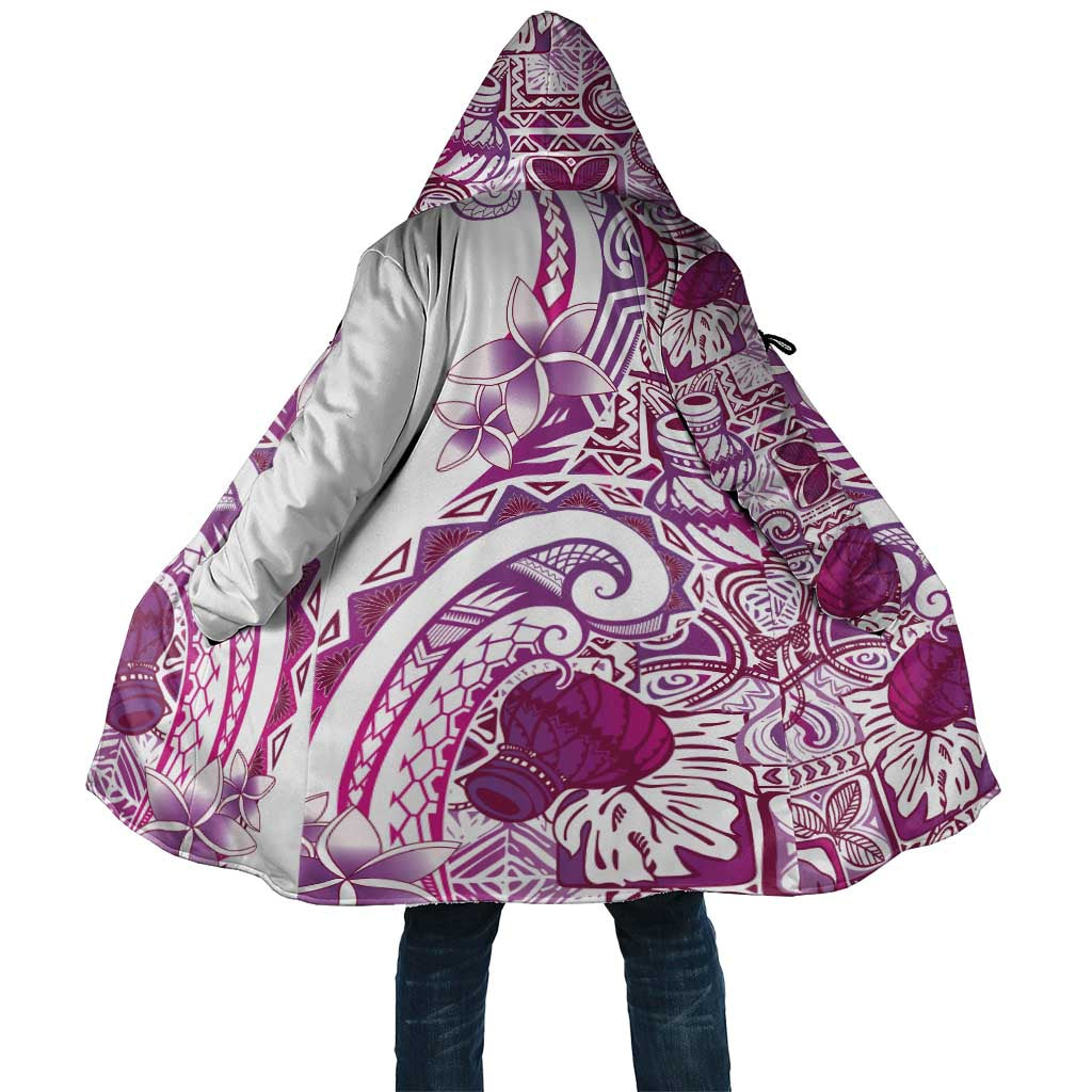 Aloha Hawaii Tapa Cloak Vibrant Fuchsia Hawaiian Ipu - Polynesian Pride