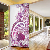 Aloha Hawaii Tapa Door Cover Vibrant Fuchsia Hawaiian Ipu - Polynesian Pride