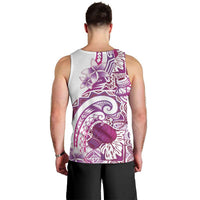 Aloha Hawaii Tapa Men Tank Top Vibrant Fuchsia Hawaiian Ipu LT7 - Polynesian Pride