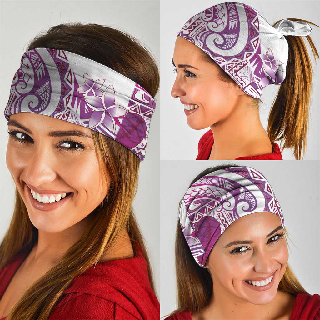 Aloha Hawaii Tapa Neck Gaiter Vibrant Fuchsia Hawaiian Ipu - Polynesian Pride