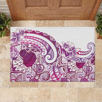 Aloha Hawaii Tapa Rubber Doormat Vibrant Fuchsia Hawaiian Ipu LT7 Fuchsia - Polynesian Pride