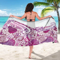 Aloha Hawaii Tapa Sarong Vibrant Fuchsia Hawaiian Ipu - Polynesian Pride