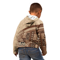 Samoa Mamanu Siapo Mocha Kid Hoodie Tatau Malie