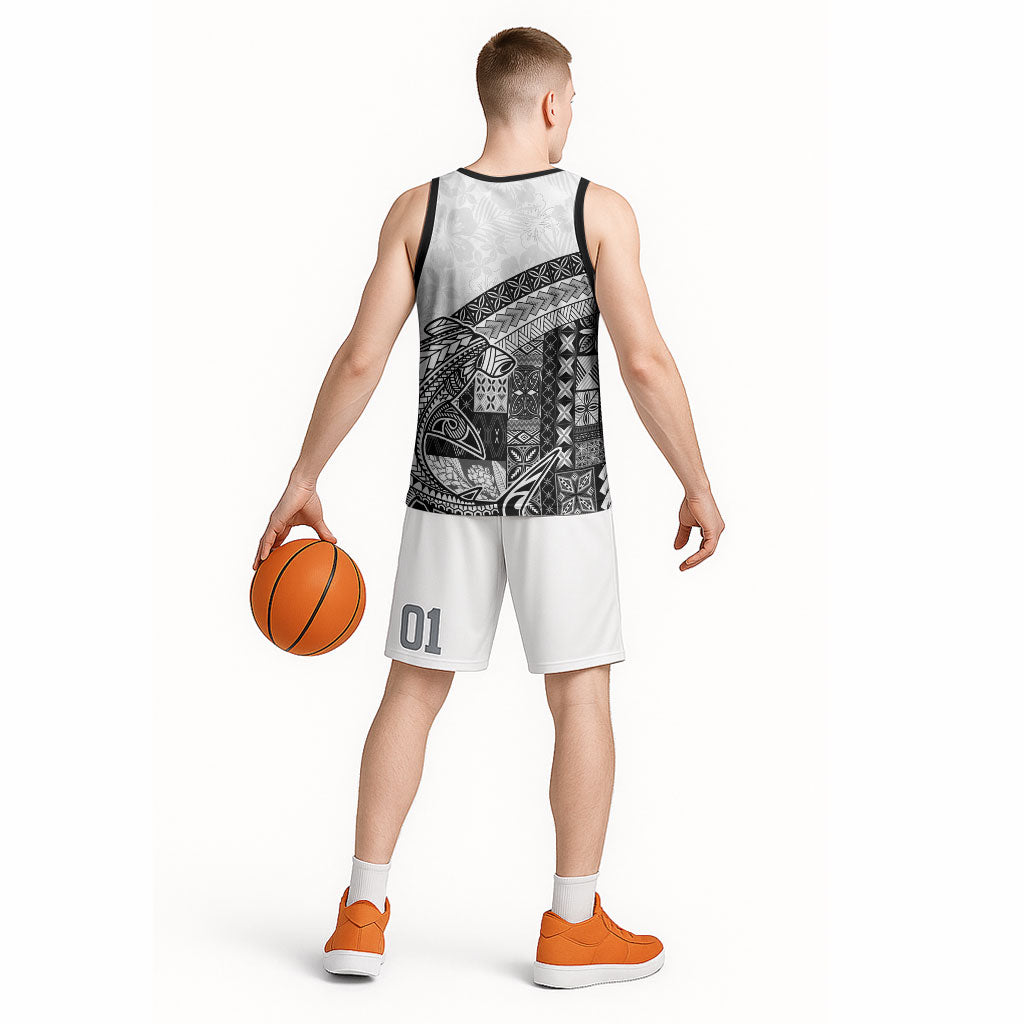 Samoa Mamanu Siapo Classic Black Basketball Jersey Tatau Malie