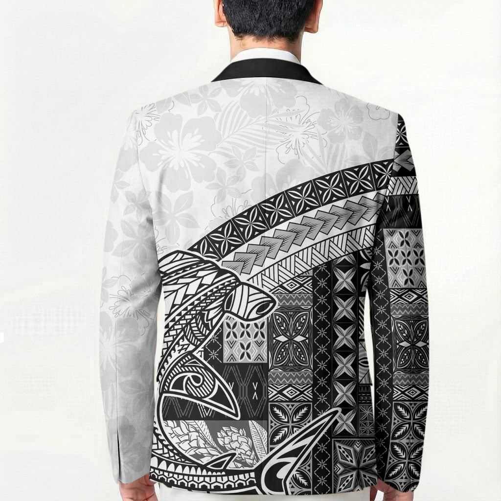 Samoa Mamanu Siapo Classic Black Blazer Tatau Malie