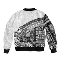 Samoa Mamanu Siapo Classic Black Bomber Jacket Tatau Malie