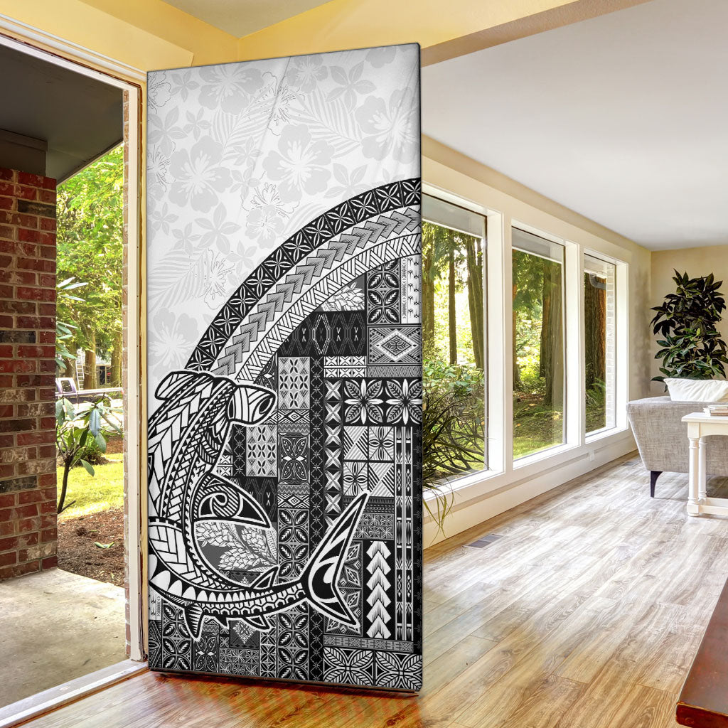 Samoa Mamanu Siapo Classic Black Door Cover Tatau Malie
