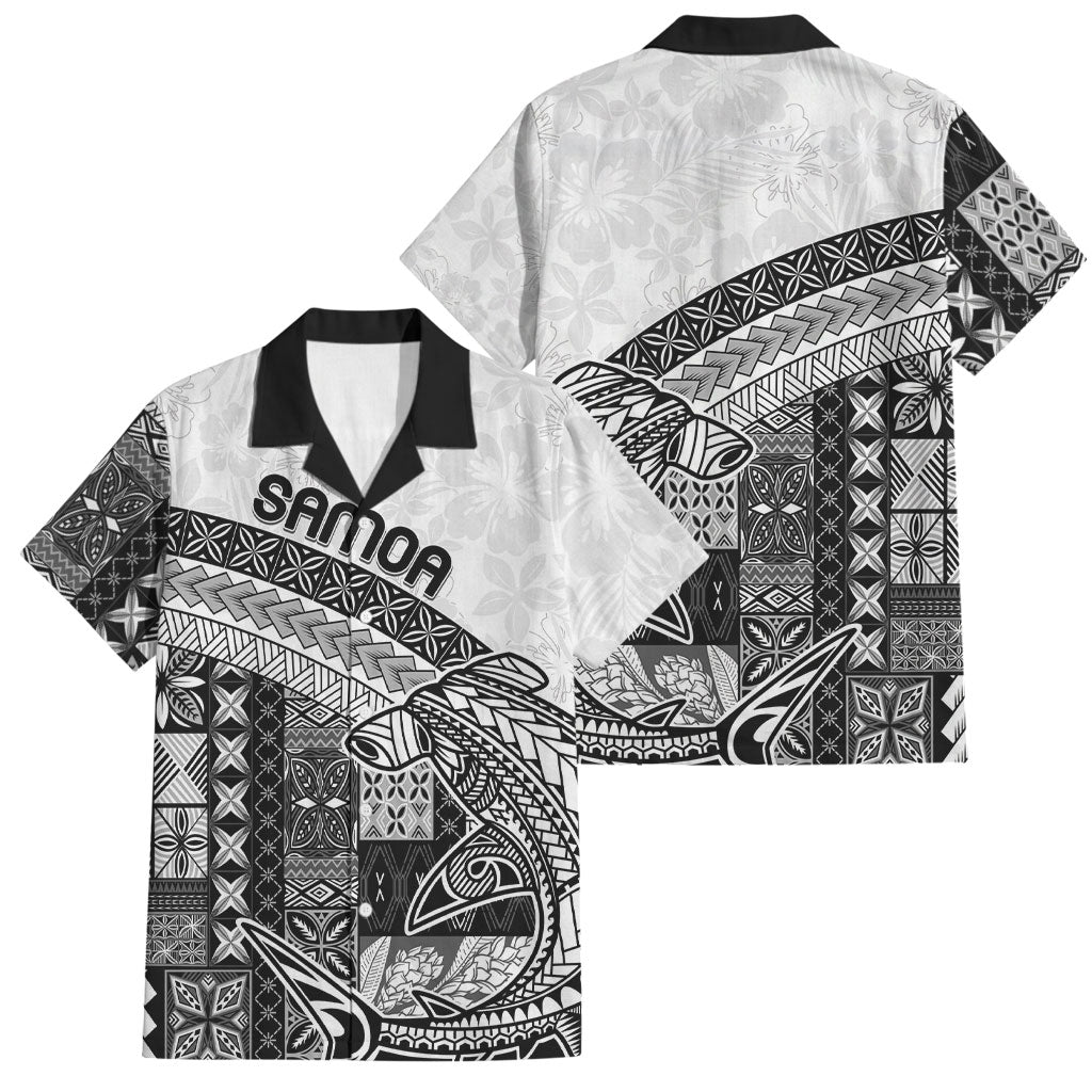 Samoa Mamanu Siapo Classic Black Family Matching Tank Maxi Dress and Hawaiian Shirt Tatau Malie