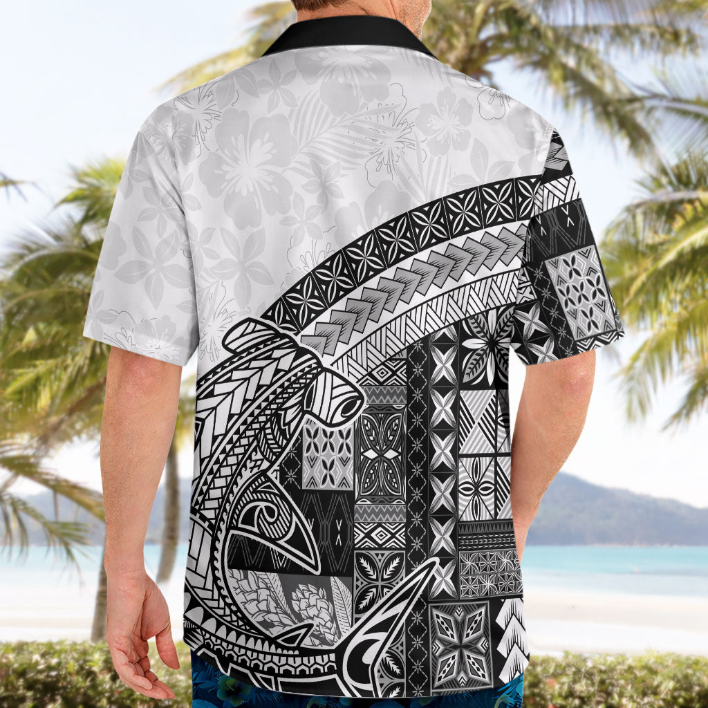 Samoa Mamanu Siapo Classic Black Hawaiian Shirt Tatau Malie