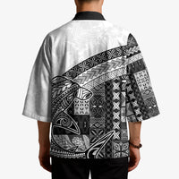 Samoa Mamanu Siapo Classic Black Kimono Tatau Malie