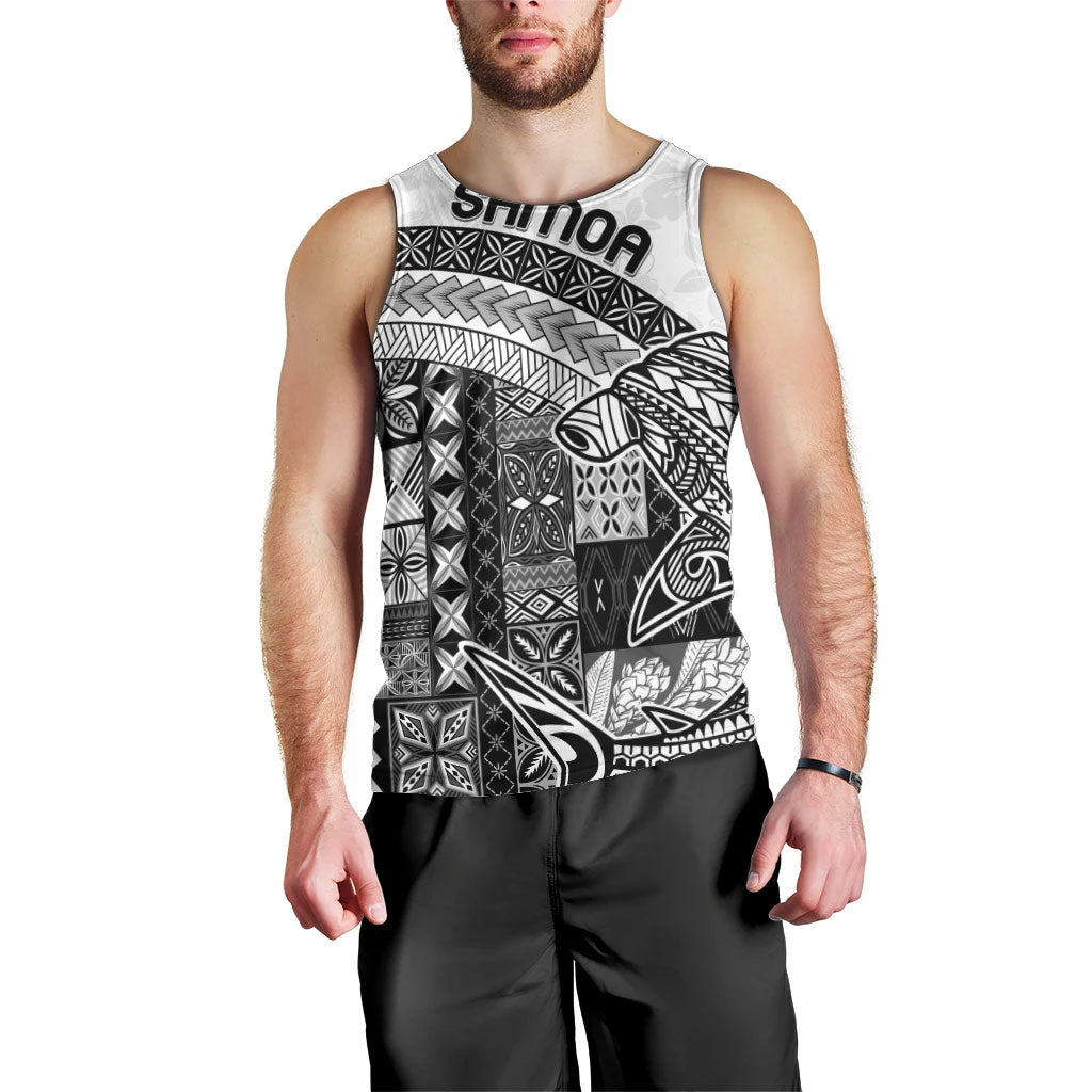 Samoa Mamanu Siapo Classic Black Men Tank Top Tatau Malie