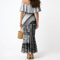 Samoa Mamanu Siapo Classic Black Mermaid Dress Tatau Malie
