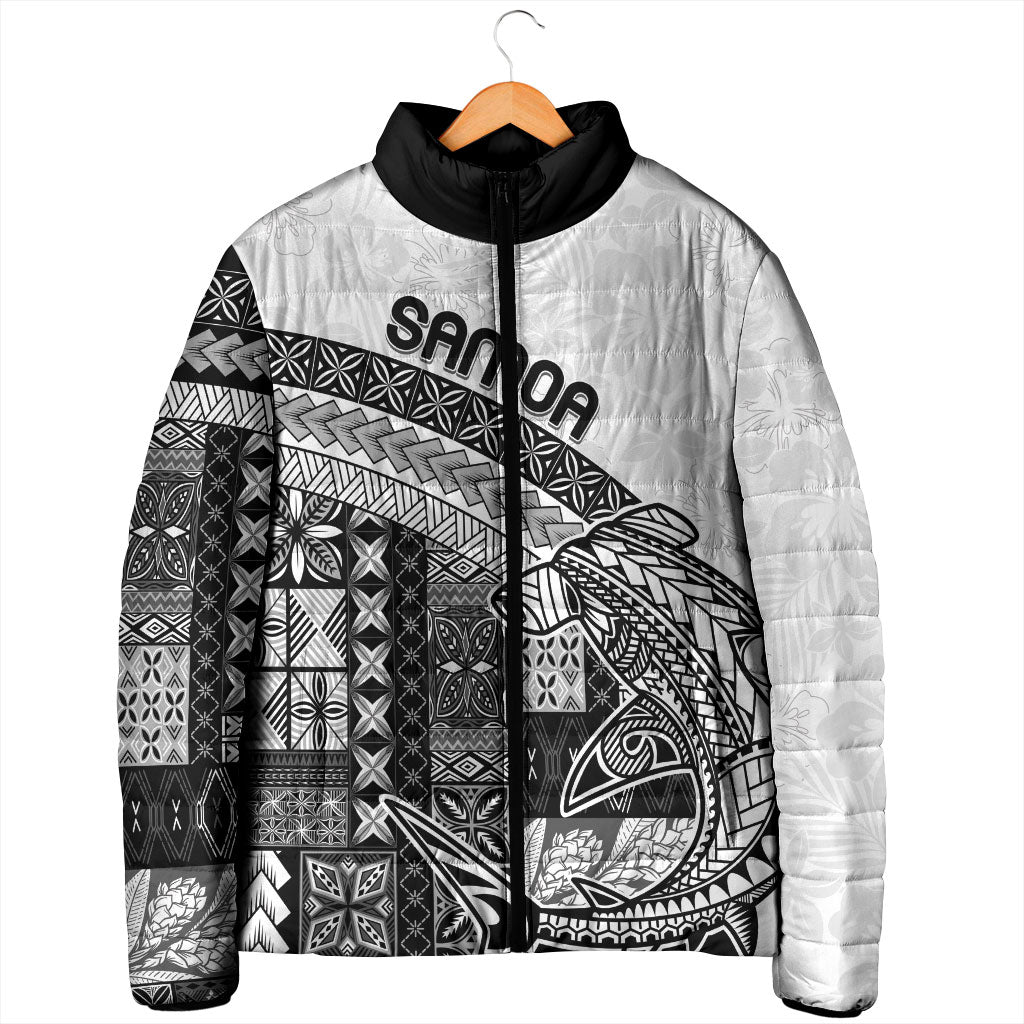 Samoa Mamanu Siapo Classic Black Padded Jacket Tatau Malie