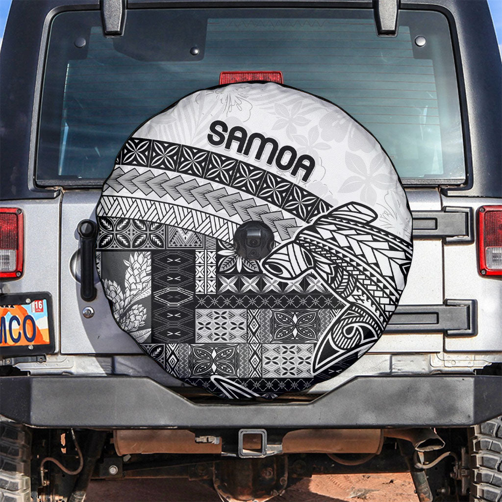 Samoa Mamanu Siapo Classic Black Spare Tire Cover Tatau Malie