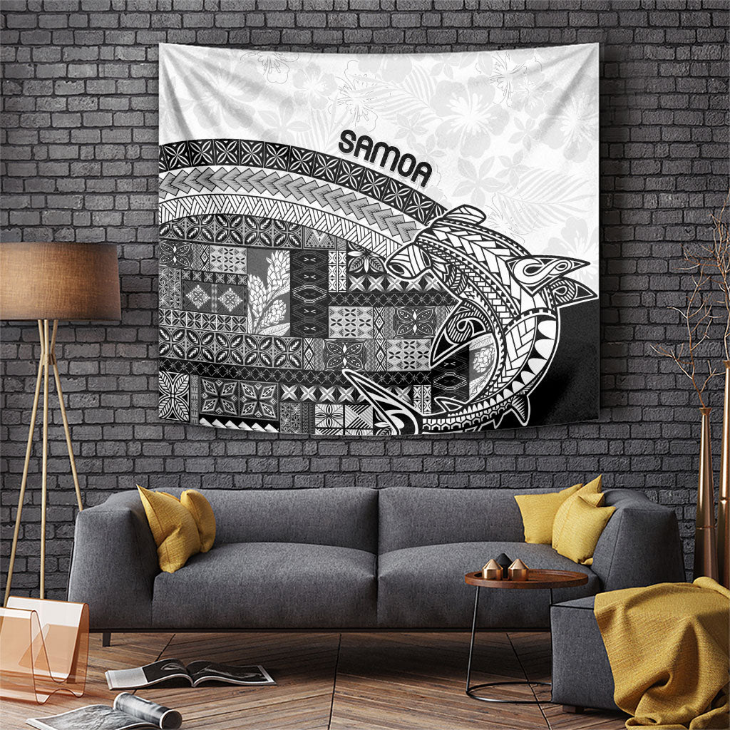 Samoa Mamanu Siapo Classic Black Tapestry Tatau Malie