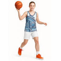 Samoa Mamanu Siapo Royal Blue Basketball Jersey Tatau Malie