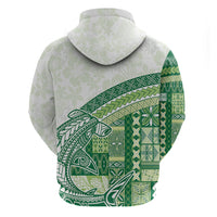 Samoa Mamanu Siapo Forest Green Hoodie Tatau Malie