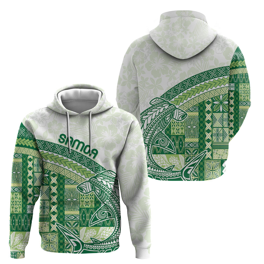 Samoa Mamanu Siapo Forest Green Hoodie Tatau Malie