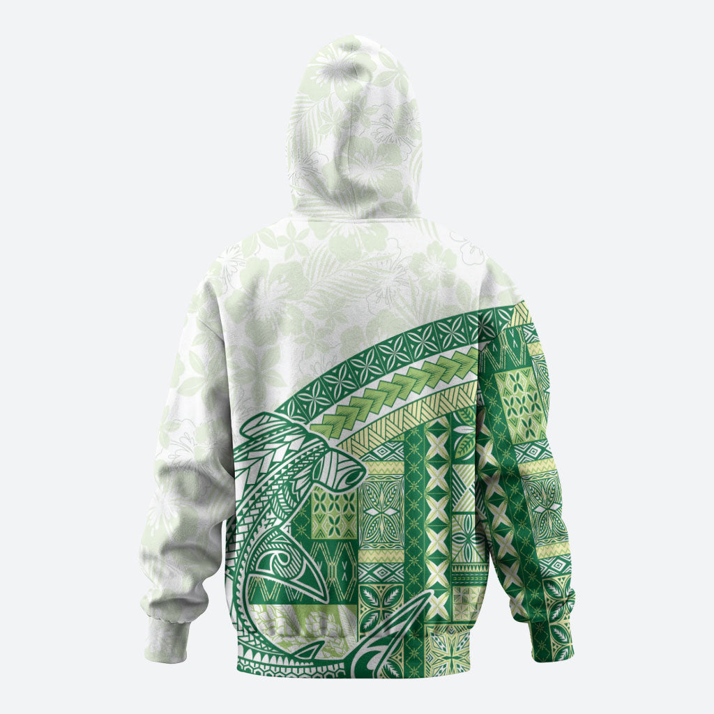 Samoa Mamanu Siapo Forest Green Hoodie Tatau Malie