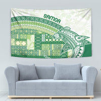 Samoa Mamanu Siapo Forest Green Tapestry Tatau Malie