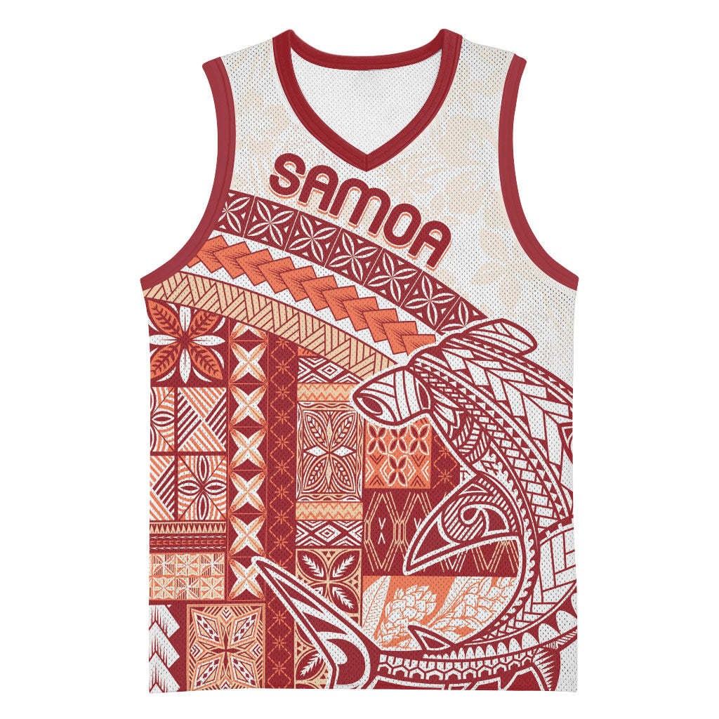Samoa Mamanu Siapo Crimson Basketball Jersey Tatau Malie