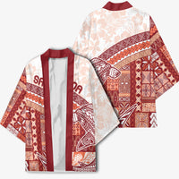 Samoa Mamanu Siapo Crimson Kimono Tatau Malie