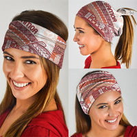 Samoa Mamanu Siapo Crimson Neck Gaiter Tatau Malie