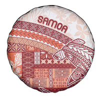 Samoa Mamanu Siapo Crimson Spare Tire Cover Tatau Malie