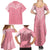 personalised-new-zealand-family-matching-summer-maxi-dress-and-hawaiian-shirt-pink-ribbon-tattoo-mix-silver-fern