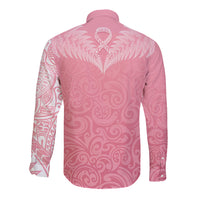 personalised-new-zealand-long-sleeve-button-shirt-pink-ribbon-tattoo-mix-silver-fern