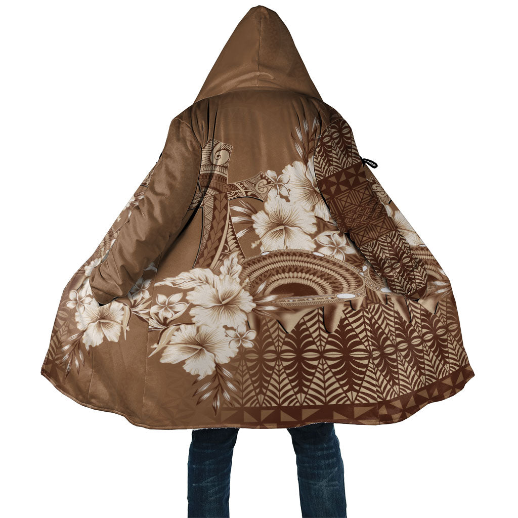 Tonga Ngatu Kupesi Brown Tapa Cloak Koe Otua Mo Tonga Ko Hoku Tofia