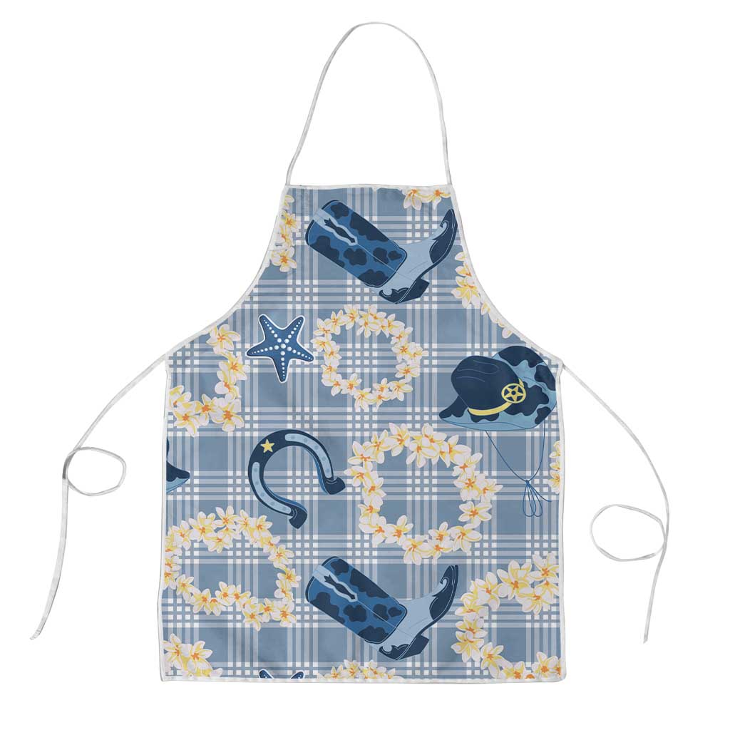 Aloha Hawaii Paniolo Jeans Palaka Apron Coastal Rodeo LT7 Pastel Blue - Polynesian Pride