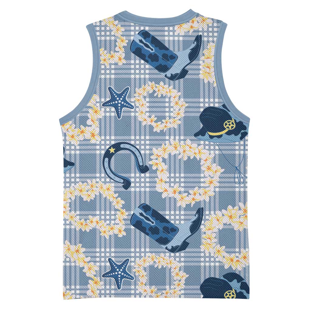 Aloha Hawaii Paniolo Jeans Palaka Basketball Jersey Coastal Rodeo LT7 - Polynesian Pride