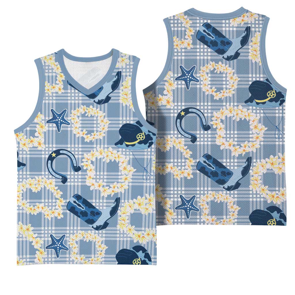 Aloha Hawaii Paniolo Jeans Palaka Basketball Jersey Coastal Rodeo LT7 - Polynesian Pride