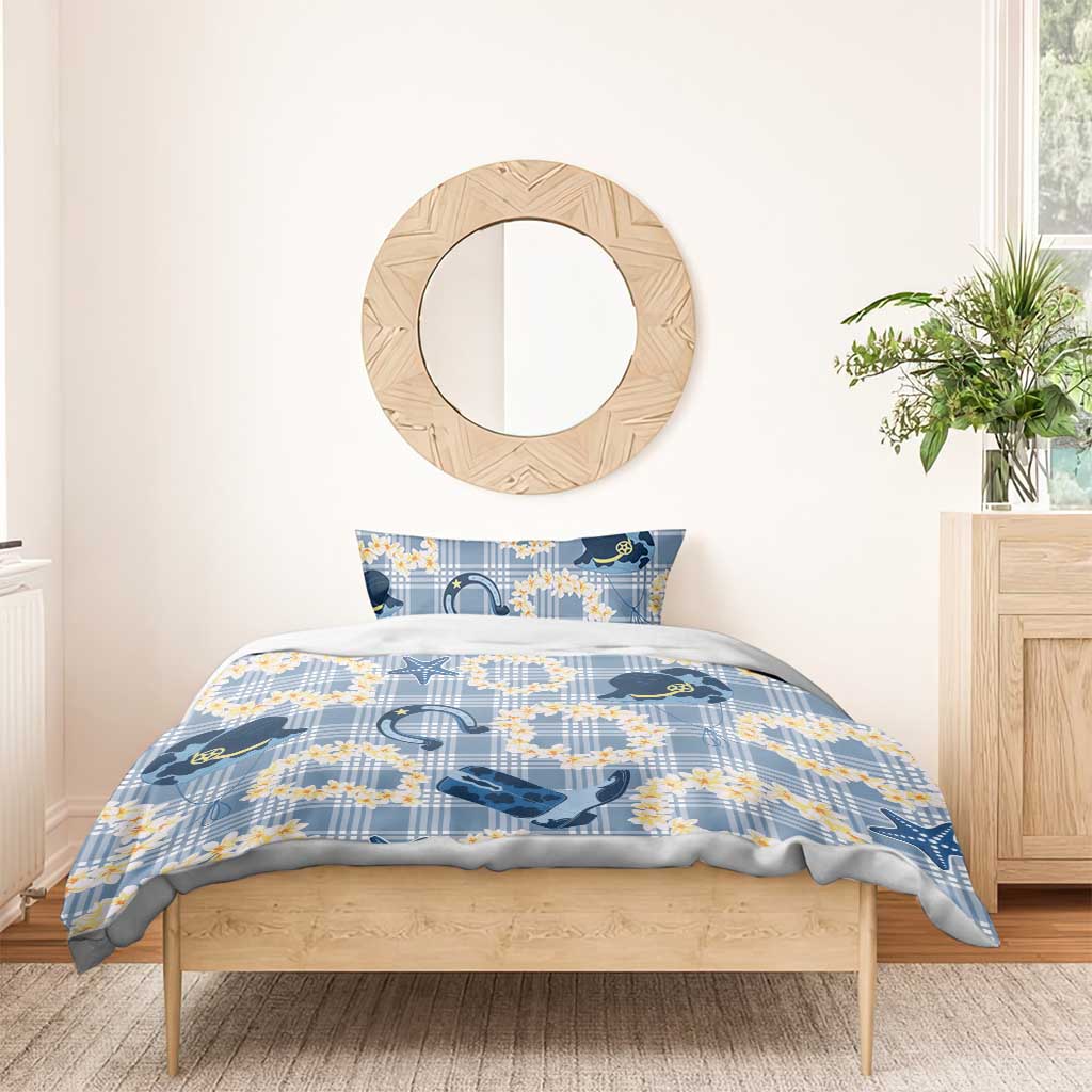 Aloha Hawaii Paniolo Jeans Palaka Bedding Set Coastal Rodeo - Polynesian Pride