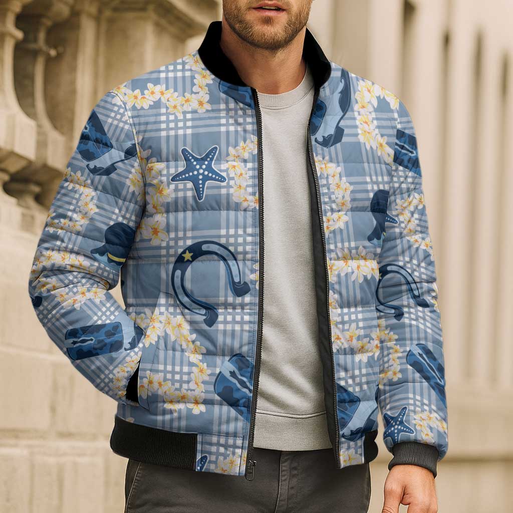 Aloha Hawaii Paniolo Jeans Palaka Bomber Puffer Jacket Coastal Rodeo LT7 - Polynesian Pride