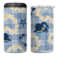 Aloha Hawaii Paniolo Jeans Palaka 4 in 1 Can Cooler Tumbler Coastal Rodeo - Polynesian Pride