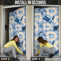 Aloha Hawaii Paniolo Jeans Palaka Door Cover Coastal Rodeo - Polynesian Pride