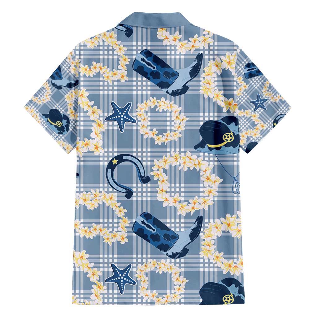 Aloha Hawaii Paniolo Jeans Palaka Family Matching Puletasi and Hawaiian Shirt Coastal Rodeo - Polynesian Pride