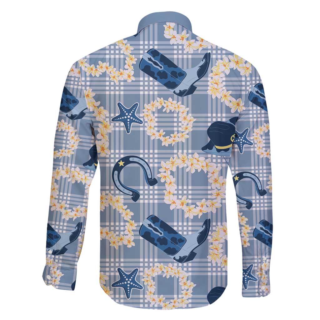 Aloha Hawaii Paniolo Jeans Palaka Family Matching Puletasi and Hawaiian Shirt Coastal Rodeo - Polynesian Pride