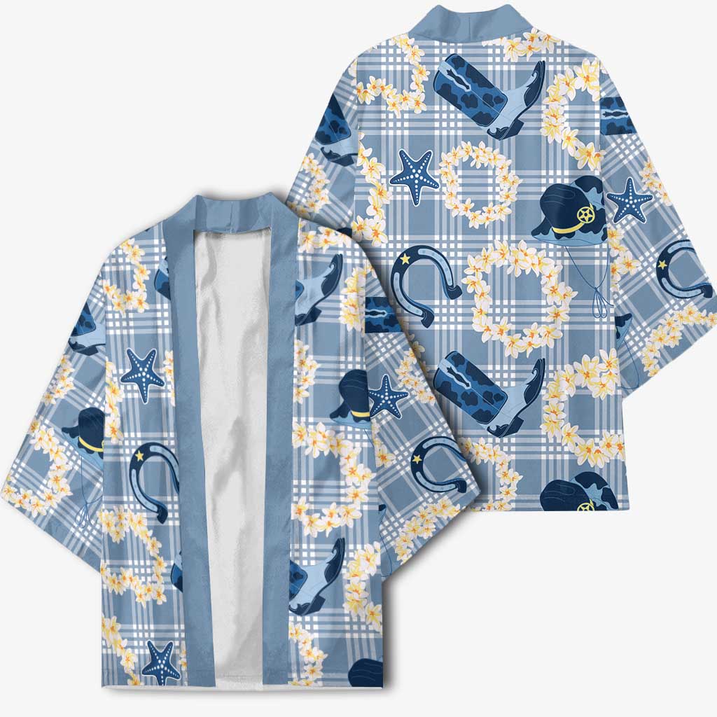 Aloha Hawaii Paniolo Jeans Palaka Kimono Coastal Rodeo - Polynesian Pride