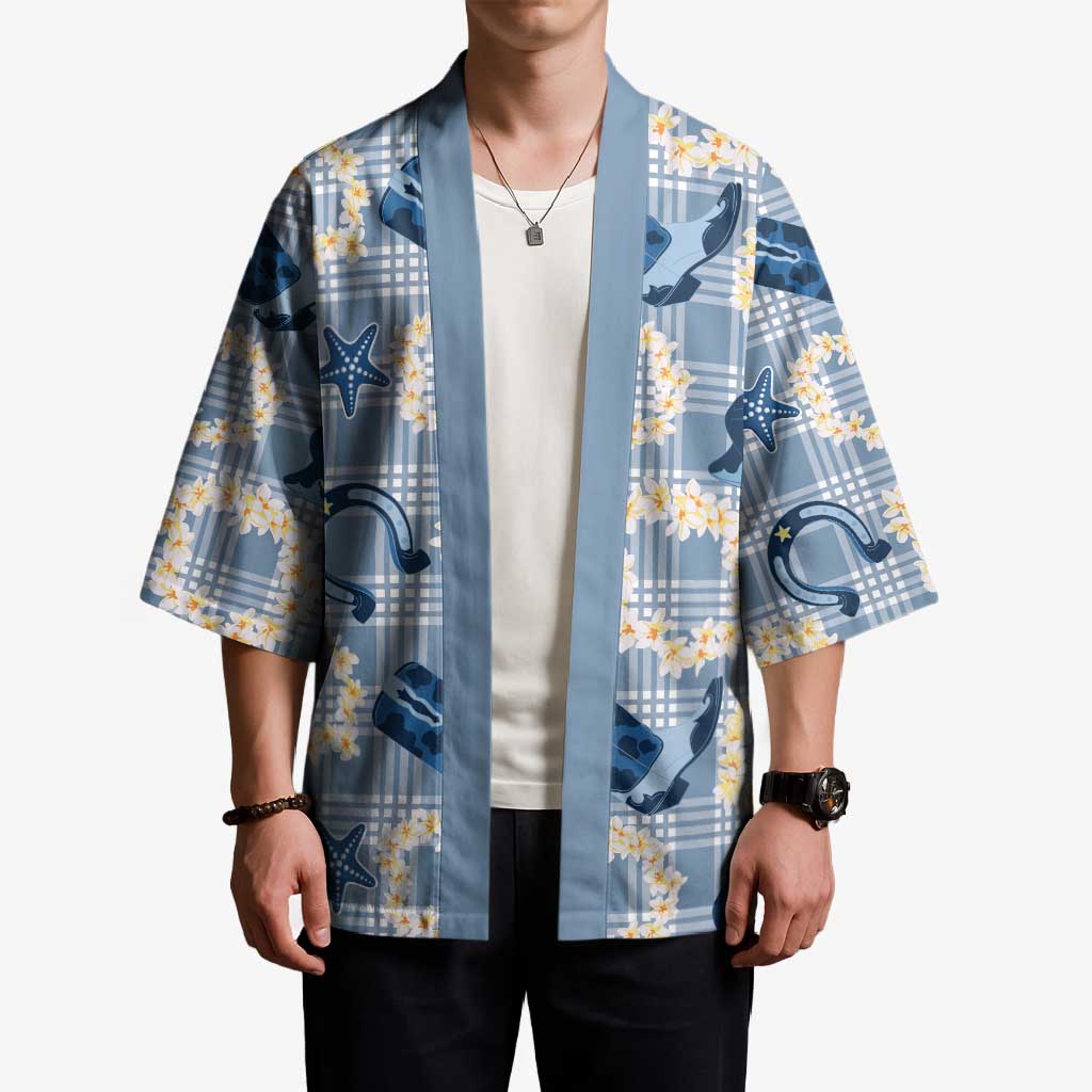 Aloha Hawaii Paniolo Jeans Palaka Kimono Coastal Rodeo - Polynesian Pride