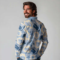 Aloha Hawaii Paniolo Jeans Palaka Long Sleeve Polo Shirt Coastal Rodeo LT7 - Polynesian Pride
