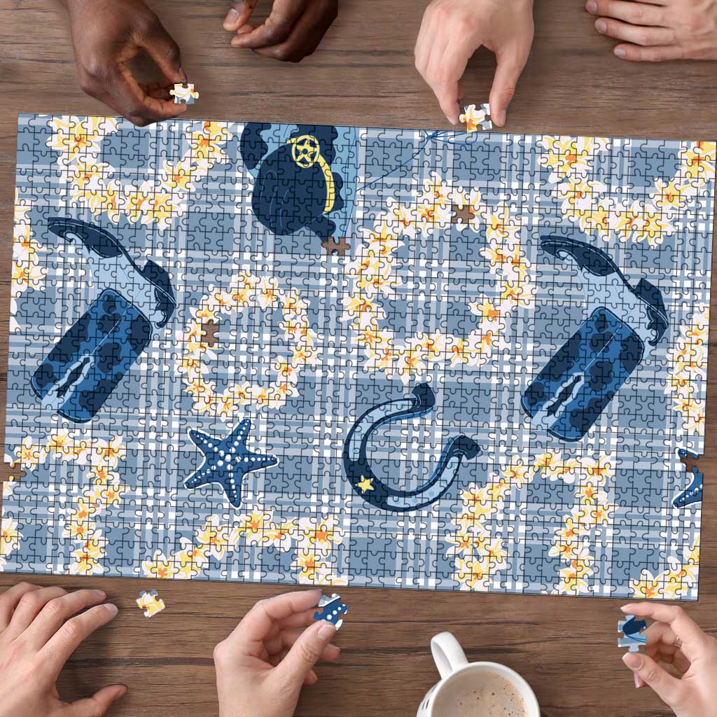Aloha Hawaii Paniolo Jeans Palaka Puzzle Coastal Rodeo LT7 - Polynesian Pride