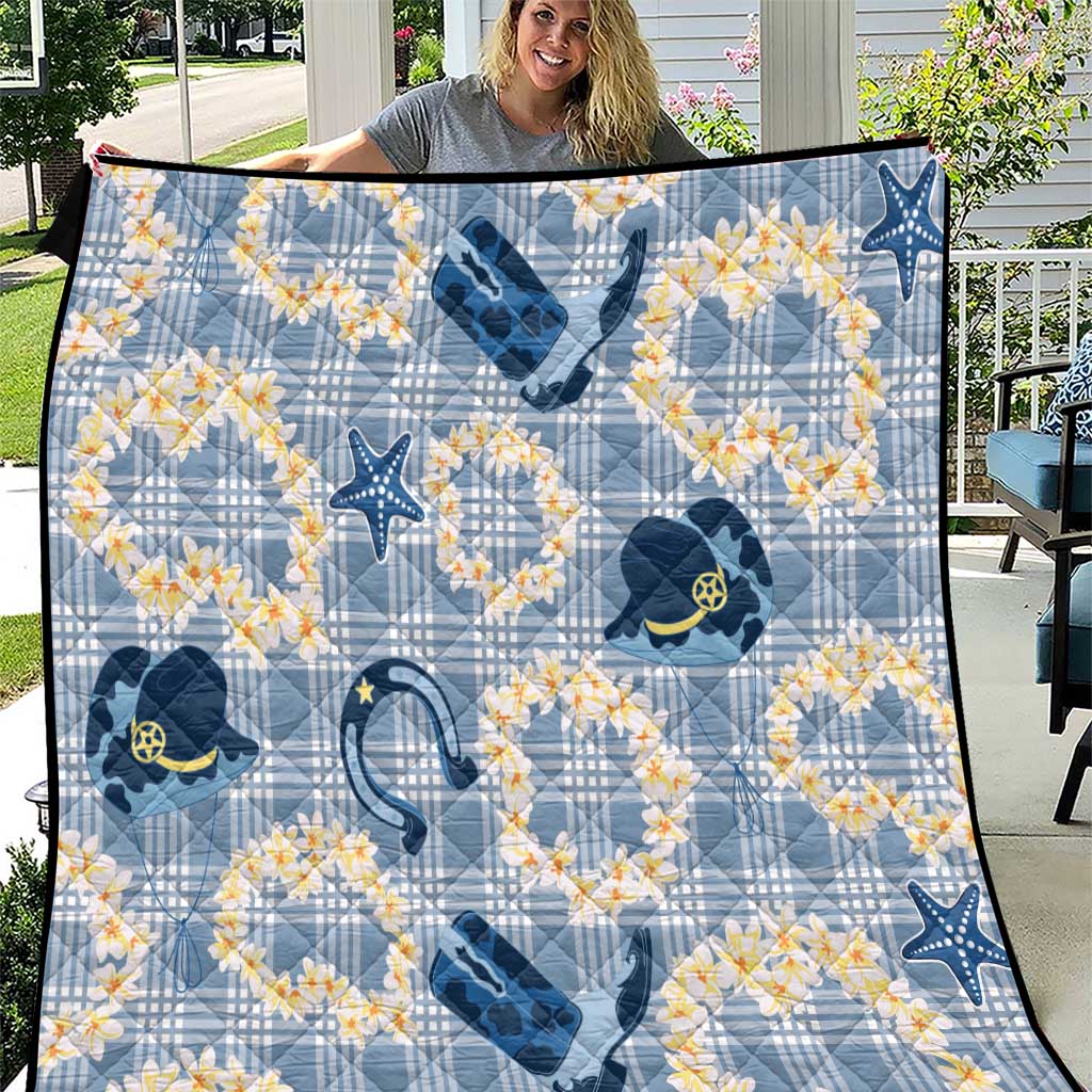 Aloha Hawaii Paniolo Jeans Palaka Quilt Coastal Rodeo - Polynesian Pride