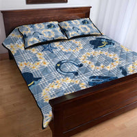 Aloha Hawaii Paniolo Jeans Palaka Quilt Bed Set Coastal Rodeo - Polynesian Pride