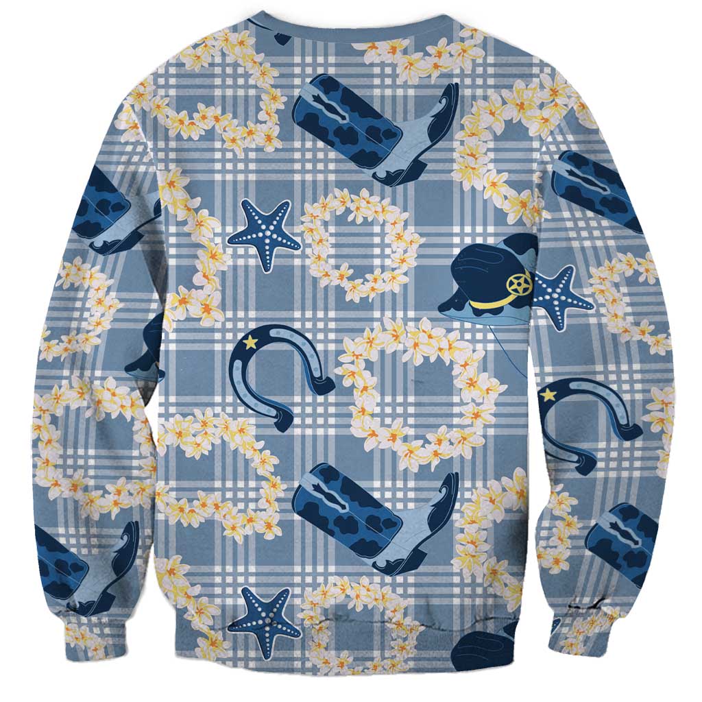 Aloha Hawaii Paniolo Jeans Palaka Sweatshirt Coastal Rodeo LT7 - Polynesian Pride