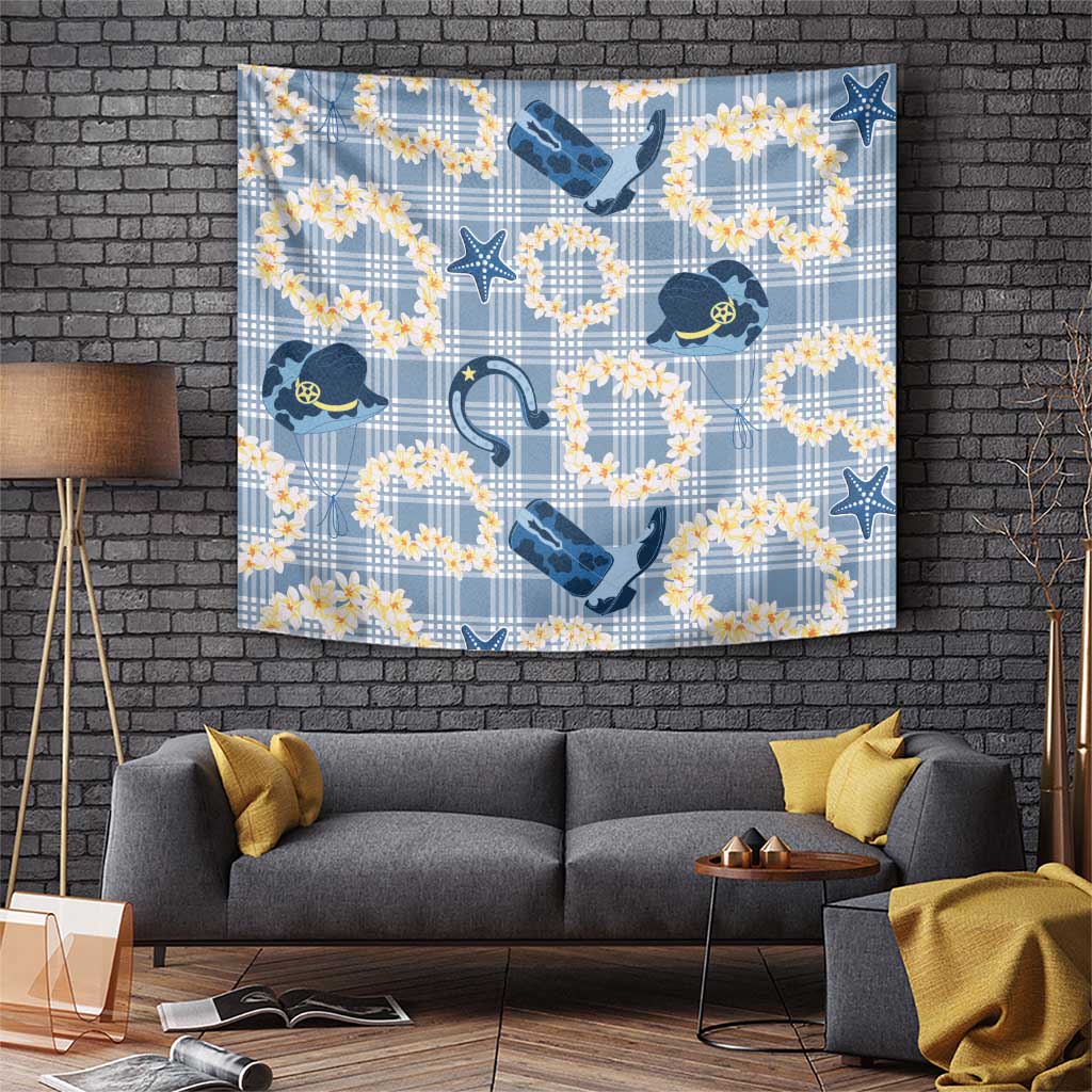 Aloha Hawaii Paniolo Jeans Palaka Tapestry Coastal Rodeo - Polynesian Pride